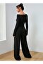 Winter Shardonlu Black Women's Baggy Oversized Plus Size Loose Fit Stretchy Comfortable Fabric Sweatpants R4 - 3