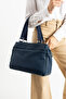 Mega Polo Women's Soft Faux Leather Handbag with Adjustable Long Shoulder Strap - 2