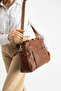Mega Polo Women's Soft Faux Leather Handbag with Adjustable Long Shoulder Strap - 7