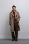 A25Y5010 Mink Belt Detail Coat Is a Wide Cut. - 4