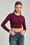 Women's Long Sleeve Bodysuit - Cherry