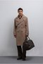 A25Y5010 Mink Belt Detail Coat Is a Wide Cut. - 2