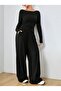 Winter Shardonlu Black Women's Baggy Oversized Plus Size Loose Fit Stretchy Comfortable Fabric Sweatpants R4 - 2