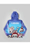 Girl's Labubu Character Printed Hooded Waterproof Raincoat - 3