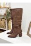 26K3214 Drawn-Up 7cm Thick Heel Boots for Women - 2