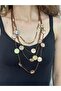 4 Piece Glass Stone Beaded Women's Necklace 27 cm - 3