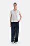 Navy Blue Pocketed Basic Modal Pants