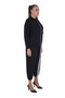 Women's Plus Size White Striped Bottom Top Sports Stylish Cotton Set - 2