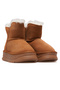 Women's Nubuck Leather Fur Casual Boots 25K 24K156-2 Z Camel Nubuck - 5