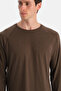Brown Raglan Sleeve T-Shirt Pants Set - 5