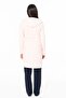 Women's Long Thin Soft Fleece Robe S26127 with Hood with Belt with Pockets - 4