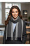 وشاح منقوش بخطوط - 2