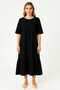 Women's Plus Size Black, Woven Fabric Dress 65N39175 - 3