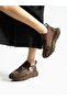 GOCCİA Brown Rhinestone Women's Sneakers - 4
