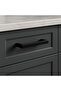 1902.04 Matte Black Furniture Handle 160 mm |   Kitchen Cabinet and Drawer Handle