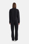 Black Wide Leg Basic Modal Pants - 2