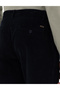 Navy Blue Carrot Fit Canvas Pants with Elastic Waistband 50315294-Vr033 - 7