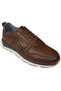 Men's Tan Genuine Leather Lace-Up Casual Shoes Non-Slip Sole Orthopedic 580