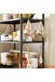 3-Tier Storage Rack Shelf Organizer – Multi-Purpose Kitchen Bathroom Counter Stand with Hooks Handle - 7