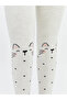 Lcw Kids Ecru Patterned Girls' Pantyhose - 2