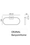 Stainless Steel Milano 3-Piece Set - Towel Holder-Toilet Paper Holder-Hanger - 7
