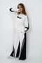 Girl's 100% Cotton Long Sleeve Oversize 2 Thread Garnished Top & Bottom Tracksuit Set - 3