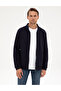 Navy Blue Regular Fit Knitted Cardigan 50317668-Vr033