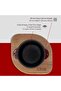 Cast Iron Round Soufflé / Sauce Dish with Wooden Base. Diameter (Ø)8Cm.-Burgundy - 6