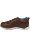 Men's Tan Genuine Leather Lace-Up Casual Shoes Non-Slip Sole Orthopedic 580 - 3