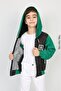Boy's Hooded 3-Yarn Fabric Thermal Detailed Bomber Coat Jacket (Buy Bigger Size for a Greater Discount) - 2
