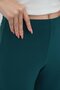 Nira Women's Maxi Length Flared Trousers-Emerald Green - 3