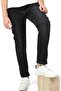 Boy's Straight Leg Pocket Black Trousers Stretch Jean Pants - 2