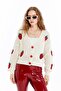 Strawberry Pattern Knitwear Women's Cardigan - 2
