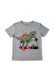 Cotton Short Sleeve Pocketed Leg Band Boys Pajama Set |   Smoked - 2