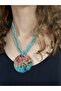 22 cm Turquoise Beaded Women's Necklace - 2