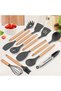 Set 12 Kitchen Utensils, Silicone, Gray - 2