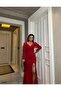 Sweetheart Neckline Embellished Long Evening Dress with Embellished Sleeves 583127 RED - 2