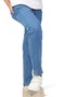 Boy's Straight-Leg Blue Jeans with Pockets and Adjustable Waist in Lycra - 2