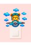 Outlet Cover Sticker - Children's Baby Room Wall Sticker - Cute Airplane Outlet Cover Sticker - 3
