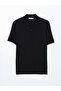 Polo Neck Short Sleeve Men's Knitwear Sweater - 5