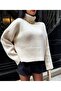 Ribbed Turtleneck Knit Sweater – Boutique Collection - 5