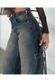 Alley Apoletli K.Tint Women's Belt Detailed Denim Pants Jean Tint - 4