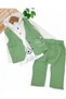Baby Boy 3-Piece Muslin Set with Vest, Stylish Seasonal Set for 6-9-12-18 Months - 2