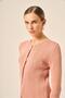 Women's Pearl and Beyoğlu Detailed Knitwear Cardigan Powder 25090 - 2