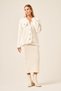 Women's Tassel Detailed V-Neck Knitwear Cardigan Ecru 25198 - 2