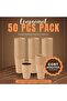 Brown Disposable Paper Cups 350 ml.| Eco-Friendly Corrugated Hot Beverage Cups | 50 Pcs - 5