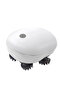 White Head Massager With Adjustable Speed For Scalp Massage Red Light For Hair Care Soft Silicone - 7