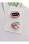 Hairless Baby Buckle Cherry Set of 2 Handmade Baby Gift Newborn Baby Buckle - 3