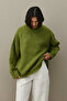 Oversize Mohair Sweater Oil Green - 4