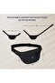 2.4L Waist Bag for Men Women with Adjustable Strap (Black) - 6